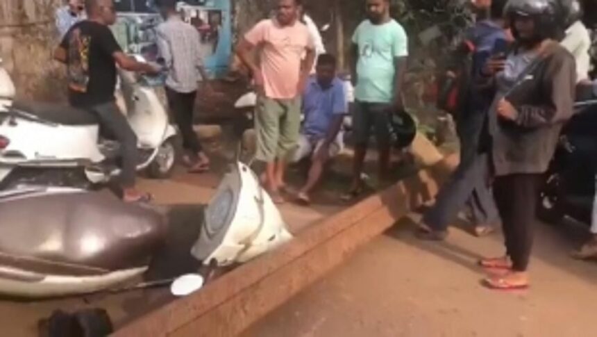 2 injured after Railway bridge height barrier bar falls in Margao