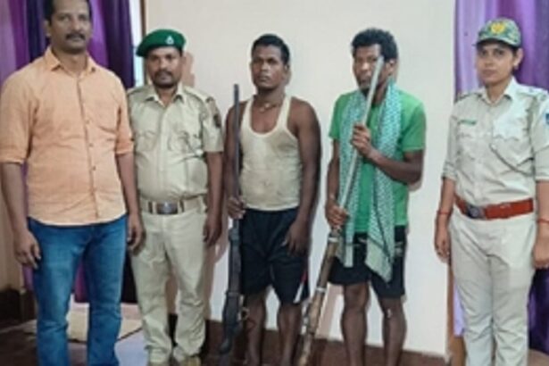 2 poachers nabbed by Forest Staff Brave Bullets in Kuldiha Wildlife Sanctuary