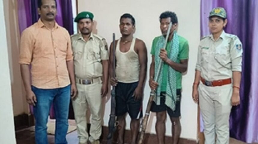 2 poachers nabbed by Forest Staff Brave Bullets in Kuldiha Wildlife Sanctuary