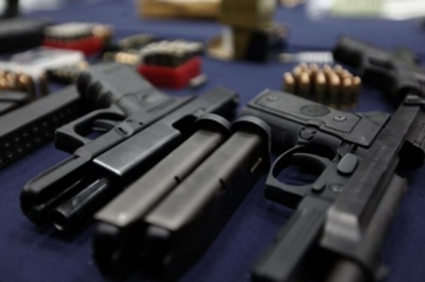 200 firearms deposited
