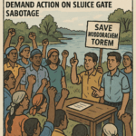 20250929 0934 Villagers Protect Lake simple compose 01k69t8exjf51rpytht5pwx03y