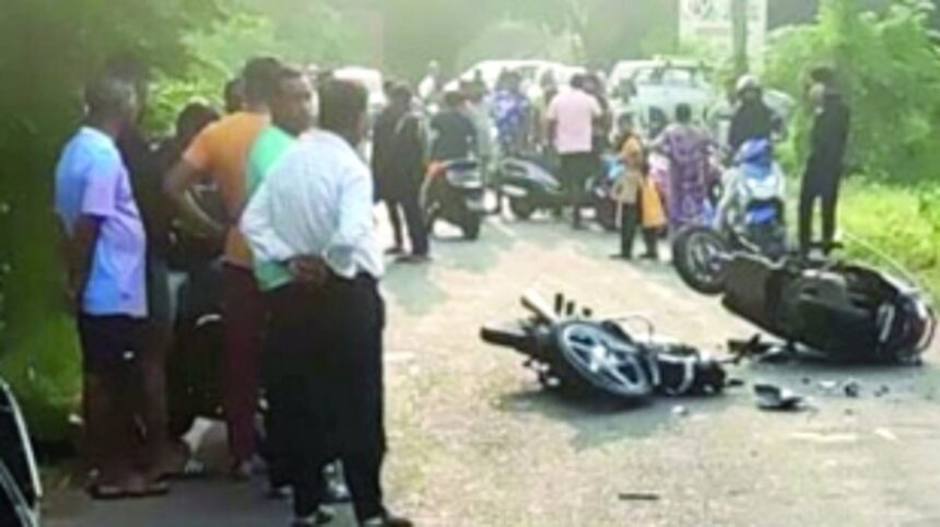 22-yr-old killed in head-on collision between two-wheelers at Siridao