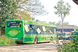 3 green buses lying with KTCL to be shipped back to company