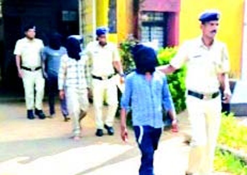 3 held for raping 2 minor girls from MP at Collem 1 3 held for raping 2 minor girls from MP at Collem