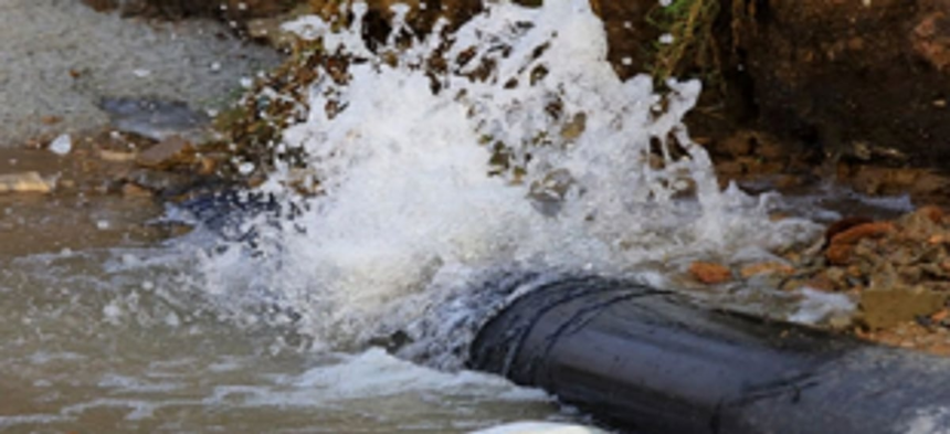 40-year old pipeline bursts at Colmorod