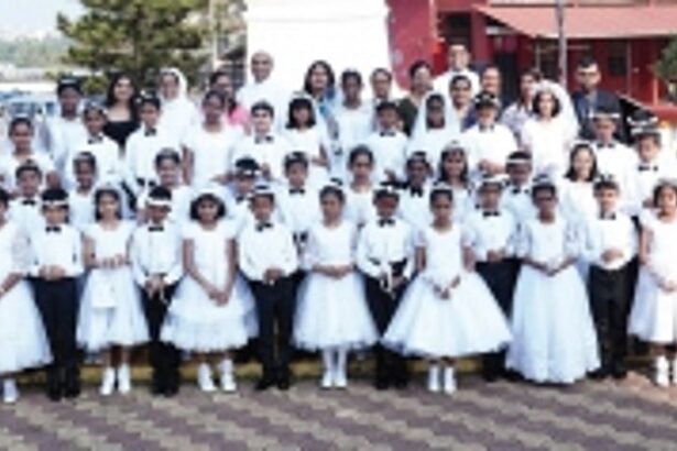 49 children receive First Holy Communion at St Michael Church, Taleigão