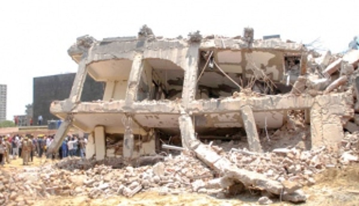 5 killed, many feared trapped as two buildings collapse in Greater Noida