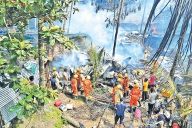 50 huts gutted in major fire at Agarvaddo-Calangute