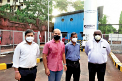 6,000-litre liquid oxygen tank  commissioned at Mapusa hospital