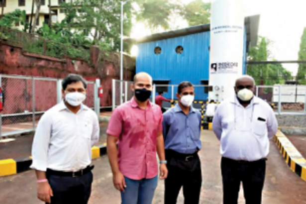 6,000-litre liquid oxygen tank  commissioned at Mapusa hospital