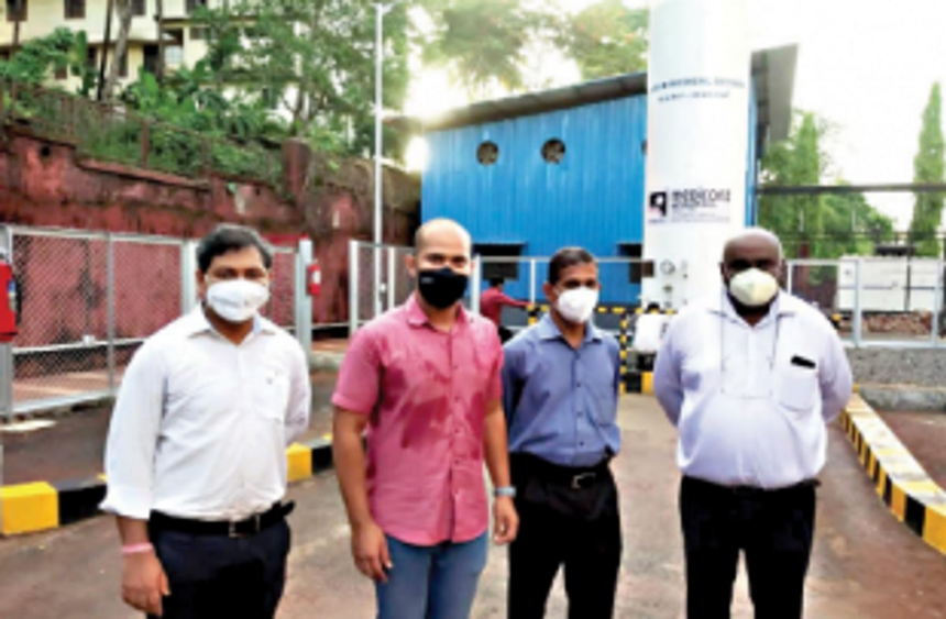 6,000-litre liquid oxygen tank commissioned at Mapusa hospital