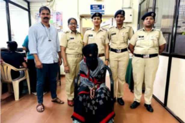 71-yr-old woman   held with ganja