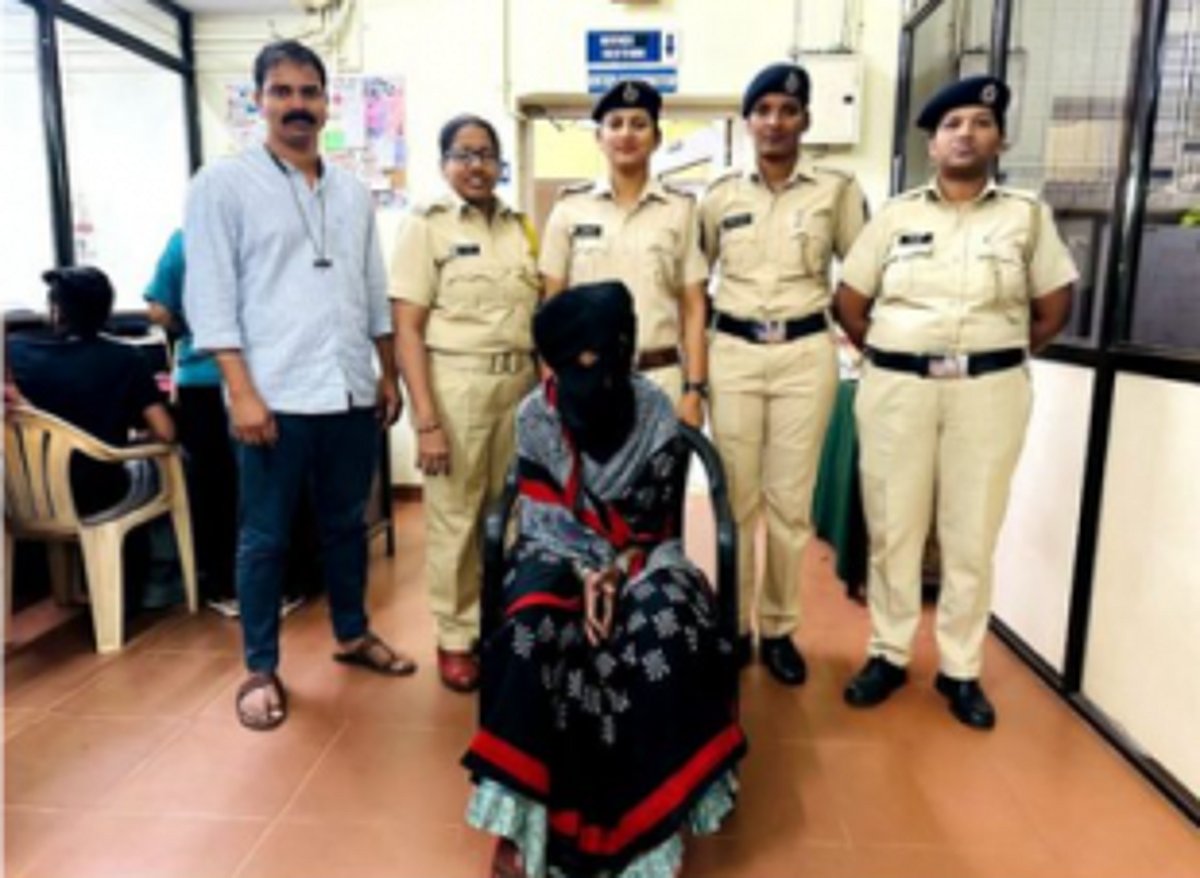 71-yr-old woman   held with ganja