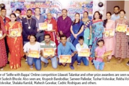 83 year old Lilawati Talankar of Colvale is the winner of “Selfie with Bappa”