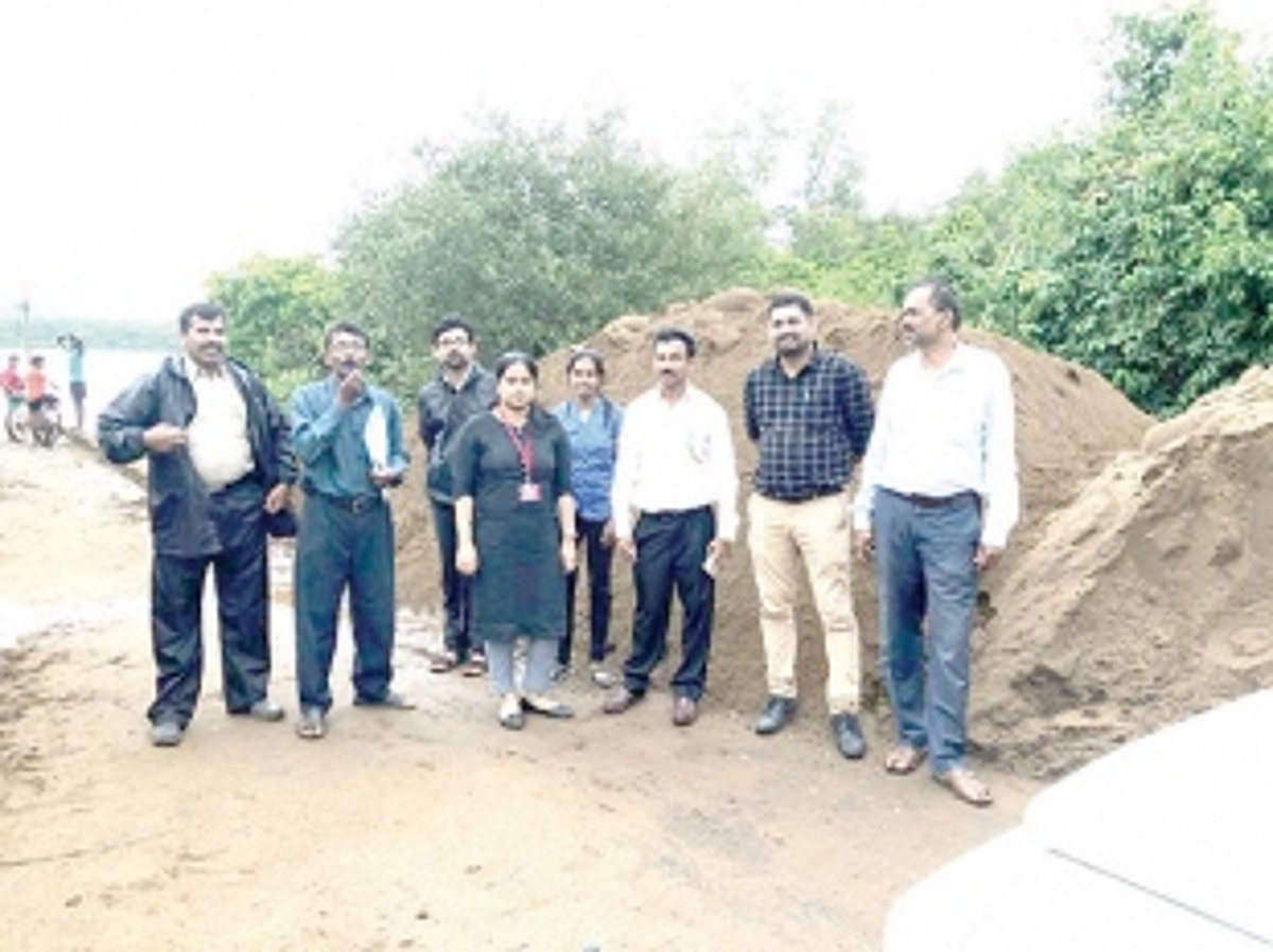 88 cubic mts of sand seized