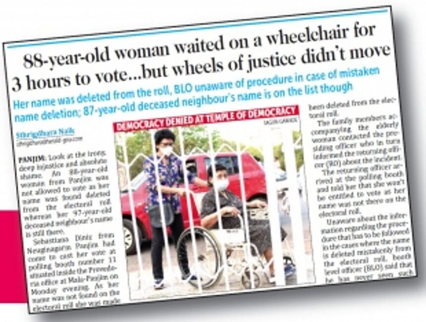 88-year-old writes to ECI on  denial of voting right
