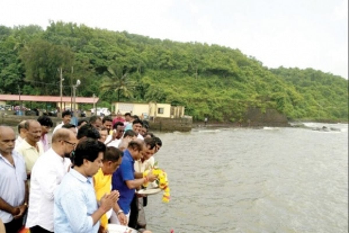 A coconut & a prayer before casting their nets