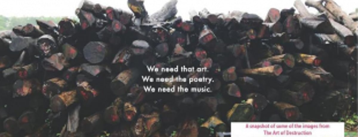 A documentary as an art of protest against the “art of destruction”