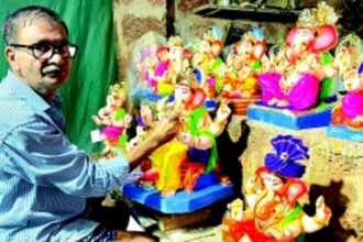 A labour of devotion: Ulhas Shetkar’s family vocation of moulding clay Ganesh idols