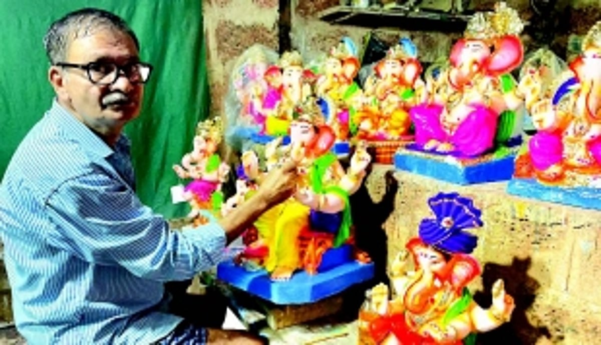 A labour of devotion: Ulhas Shetkar’s family vocation of moulding clay Ganesh idols