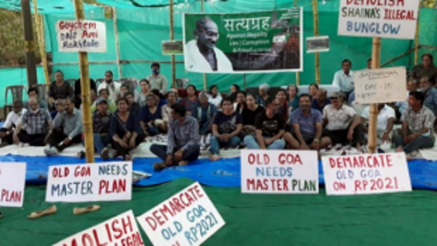 A large number of people from Quepem join Old Goa satyagraha