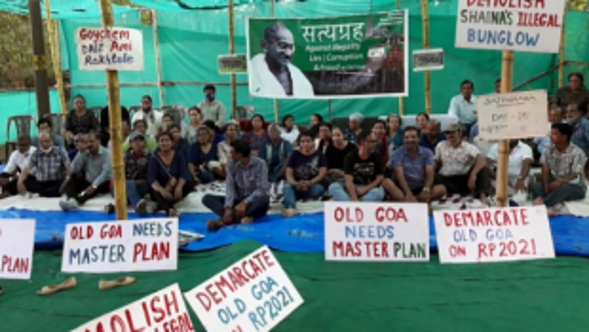 A large number of people from Quepem join Old Goa satyagraha