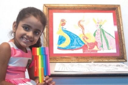 A little girl with big passion for art!