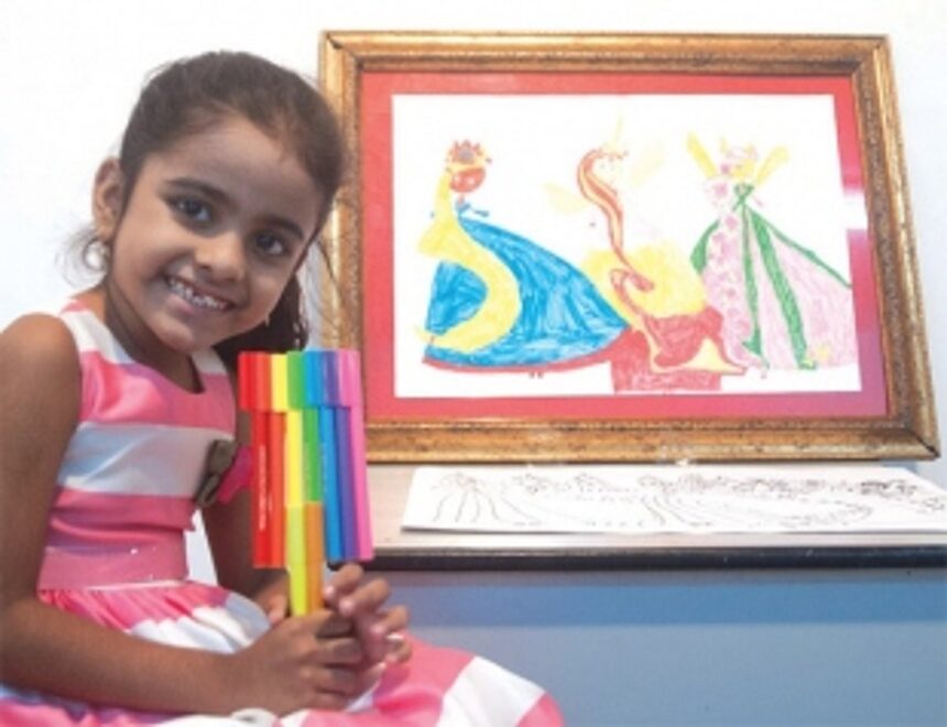 A little girl with big passion for art!