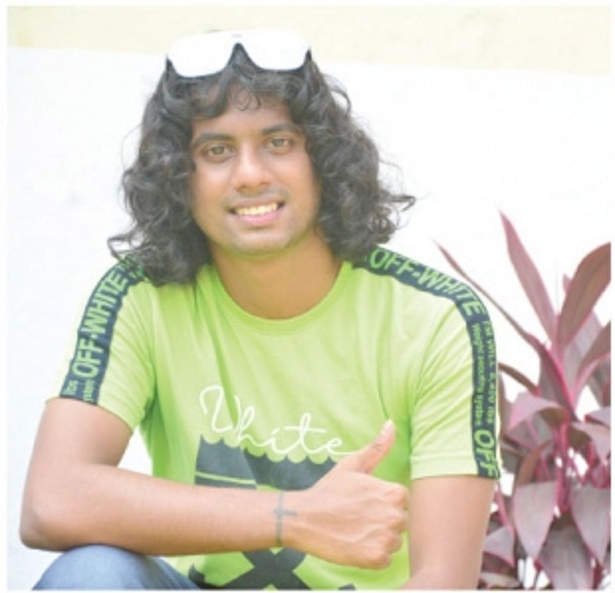 A man with great timing