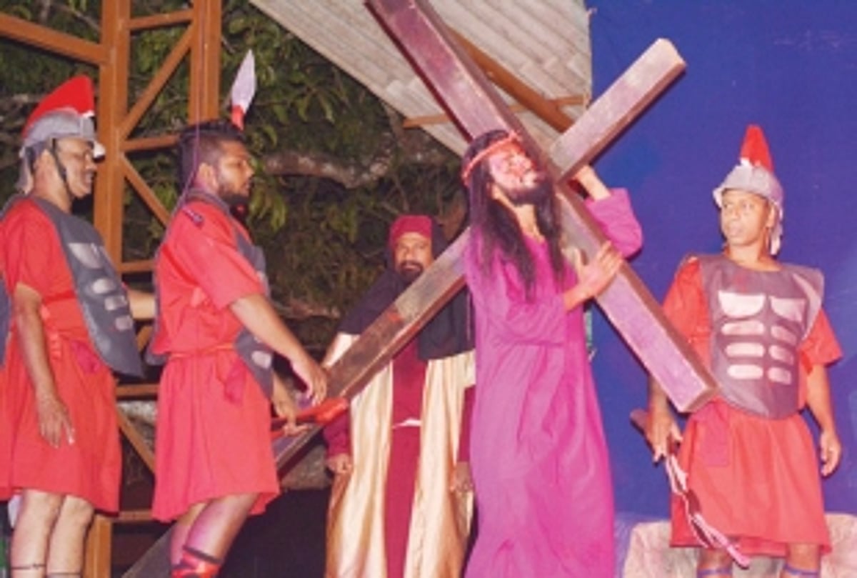 A musical enactment of the  passion of Christ