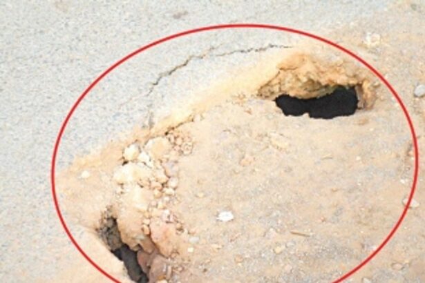 A perfect death-trap along Tisk-Khadpabandh road