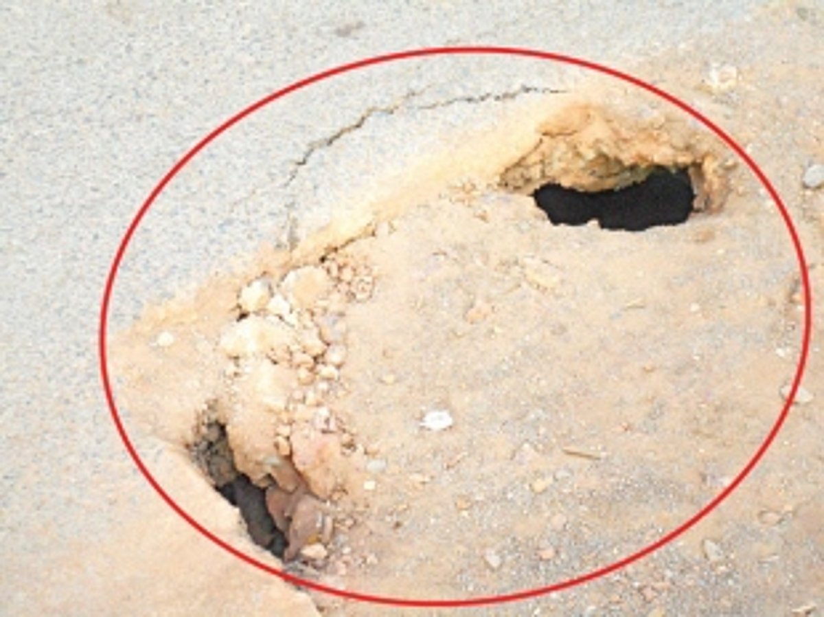 A perfect death-trap along Tisk-Khadpabandh road