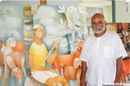 A reflection of village life through art