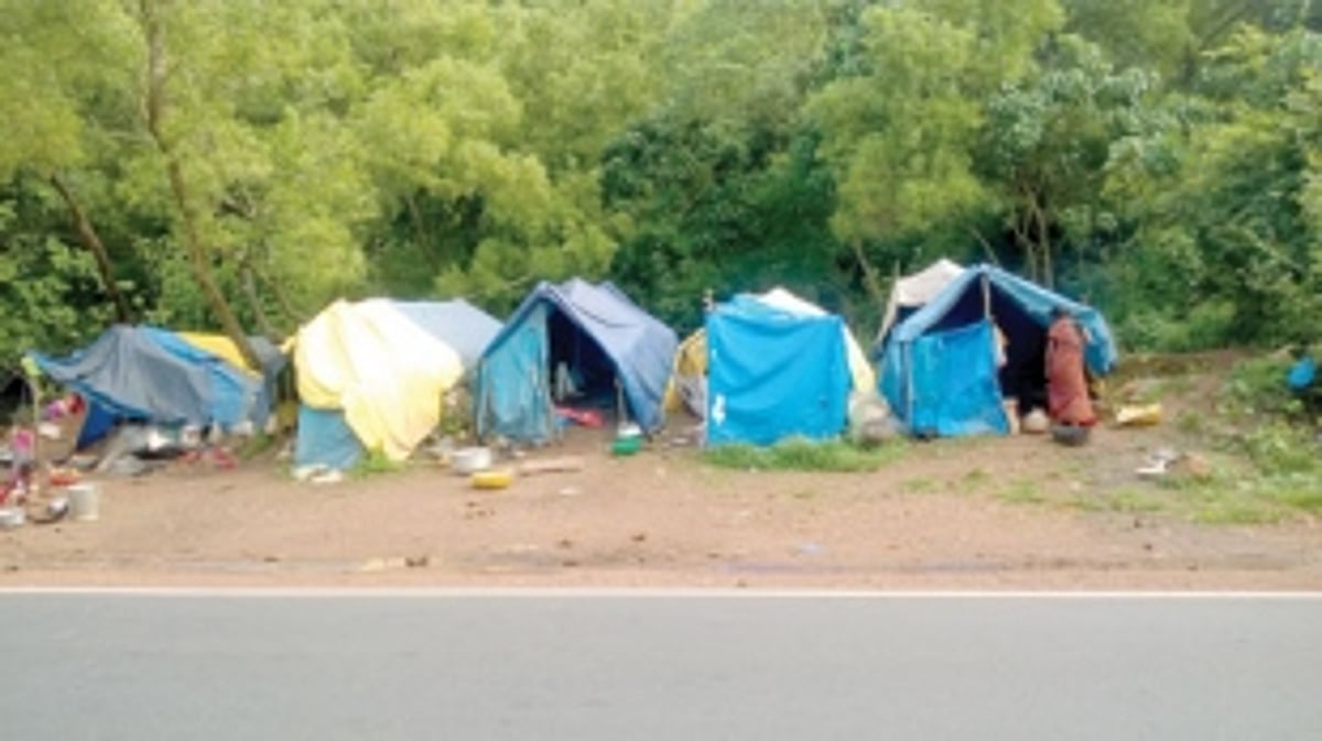 A slum mushrooming at Sancoale