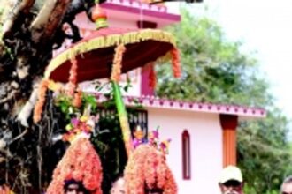 A unique sight of Shidiyo celebrations