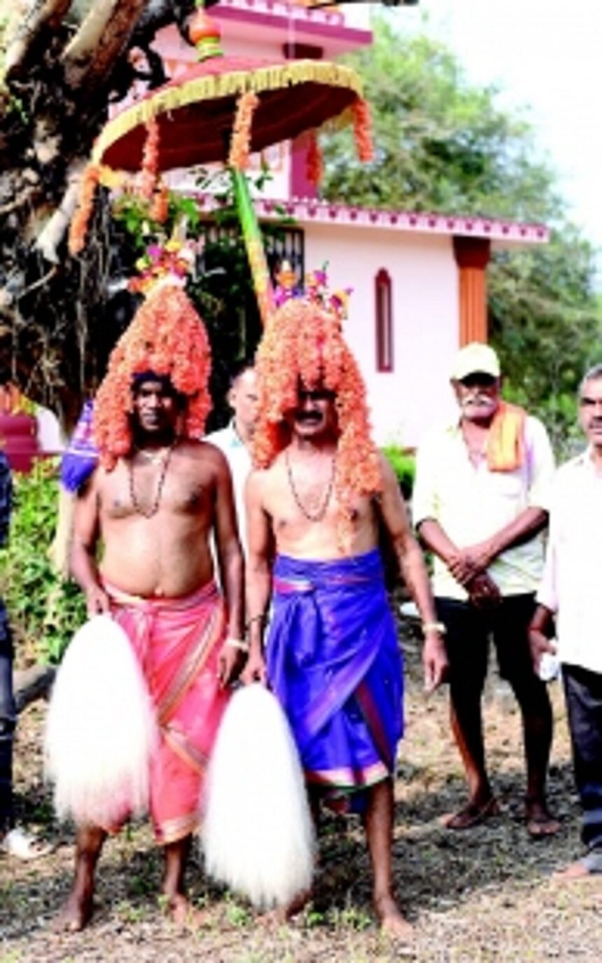 A unique sight of Shidiyo celebrations