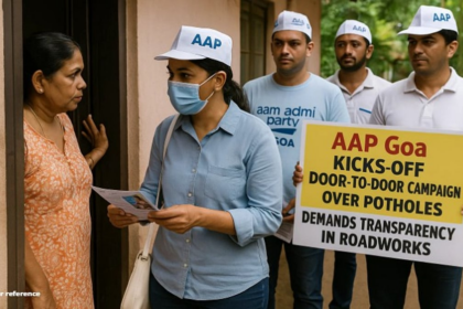 AAP Goa Kicks Off Door-to-Door Campaign Over Potholes, Demands Transparency in Roadworks