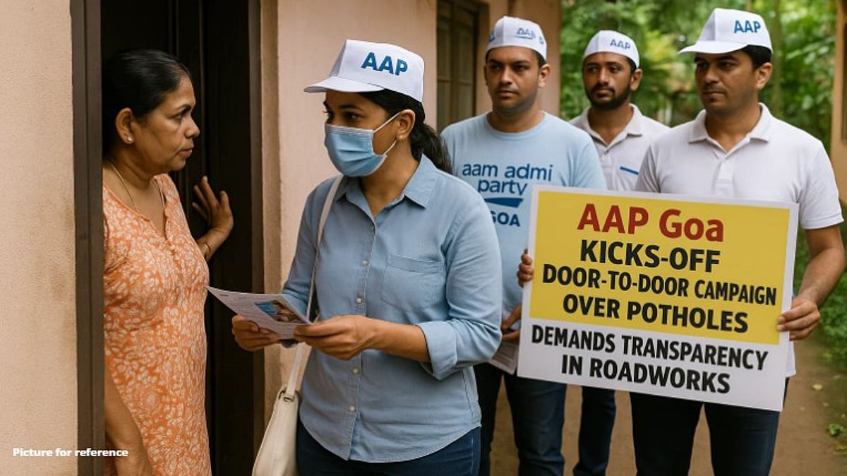AAP Goa Kicks Off Door-to-Door Campaign Over Potholes, Demands Transparency in Roadworks