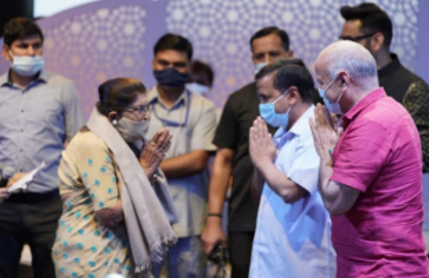AAP felicitates   Goan in Delhi