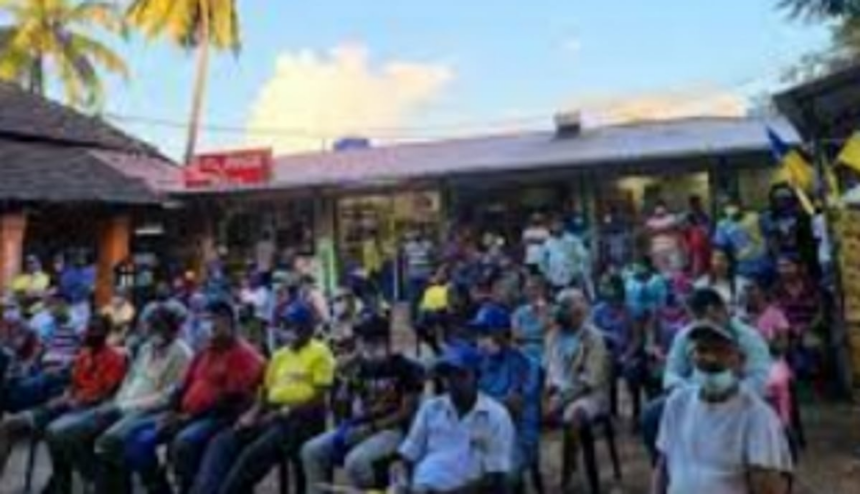 AAP holds Rozgaar Yatra in Velim