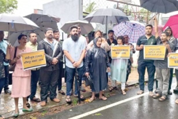 AAP protests against govt’s failure to curb ethnic violence in Manipur
