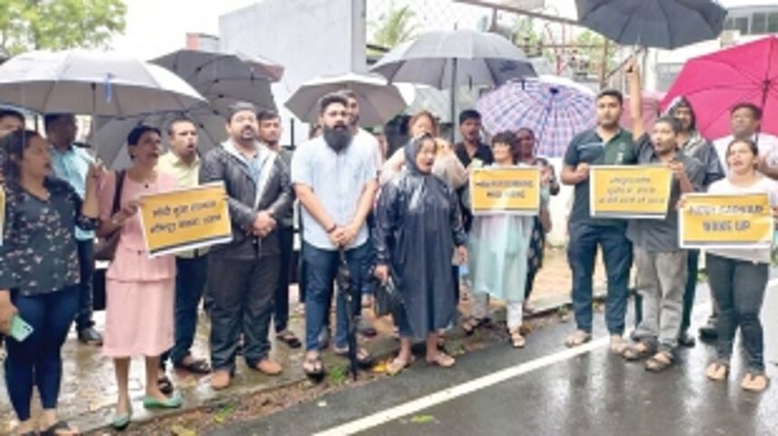 AAP protests against govt’s failure to curb ethnic violence in Manipur