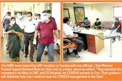 AIIMS team visits COVID hospital & GMC
