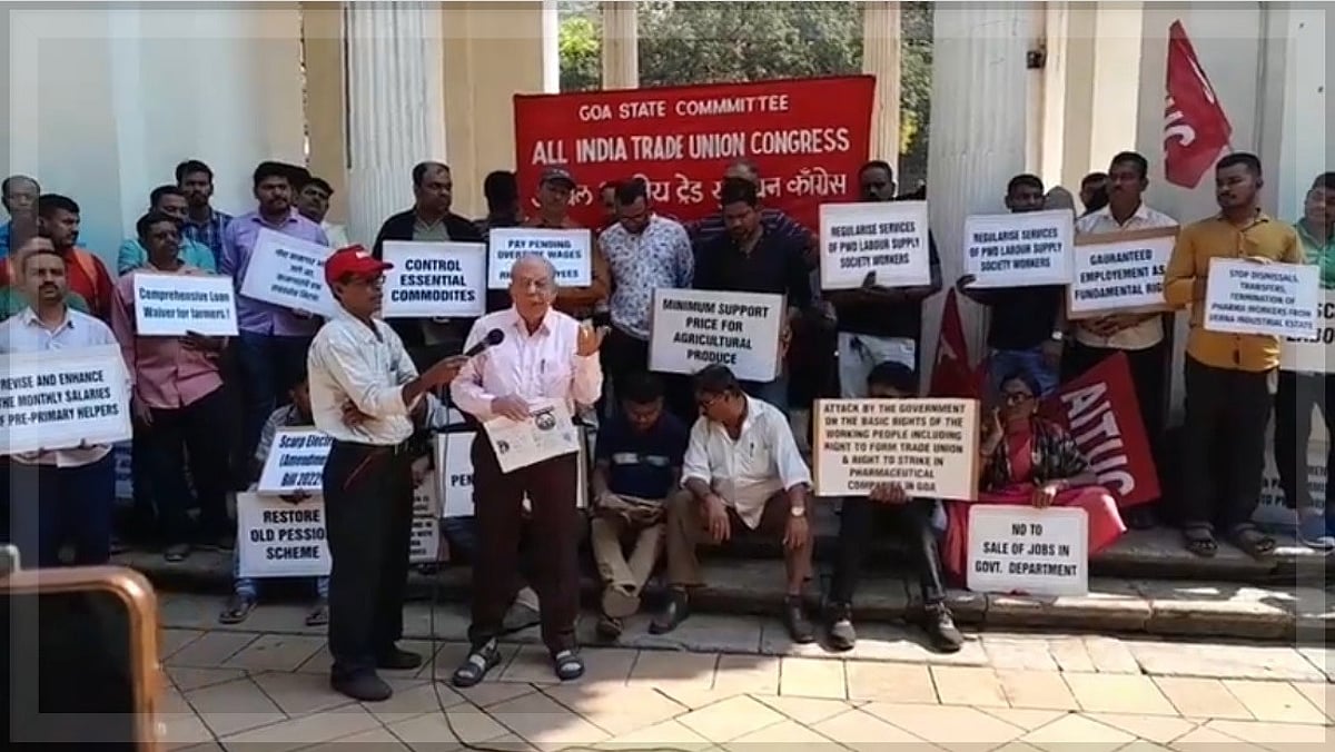 AITUC Protests Budget, Demands Provisions for Farmers and Workers