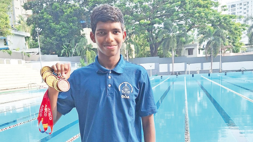 Aahil Sheikh Shines at XXVI National Deaf Senior Swimming Championship, Wins 4 Golds and 1 Bronze 1 Aahil Sheikh Shines at XXVI National Deaf Senior Swimming Championship, Wins 4 Golds and 1 Bronze