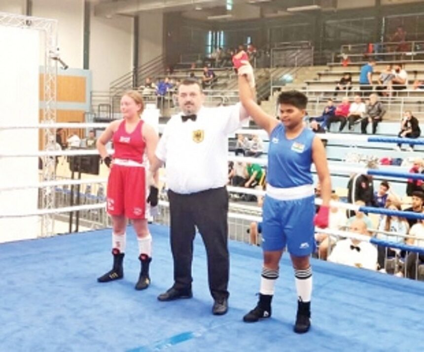 Aashreya wins first bout at Germany 1 Aashreya wins first bout at Germany