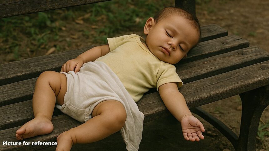 Abandoned 6-Month-Old Baby Found on Bench in Colva 1 Abandoned 6-Month-Old Baby Found on Bench in Colva