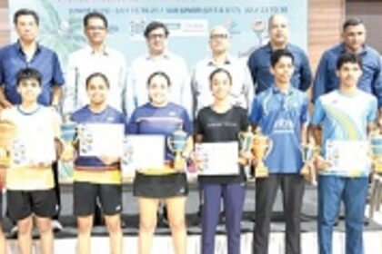 Abhinav, Tanvi, Tushar, Sreshta bag singles titles
