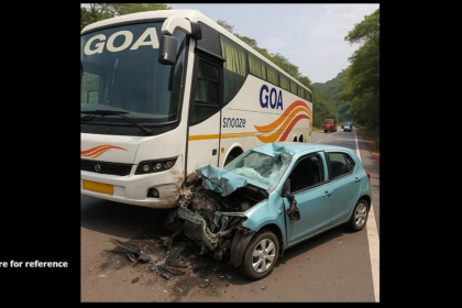 Accident at Anmod Ghat on Hubballi-Panaji Route; Minor Injuries Reported, No Fatalities