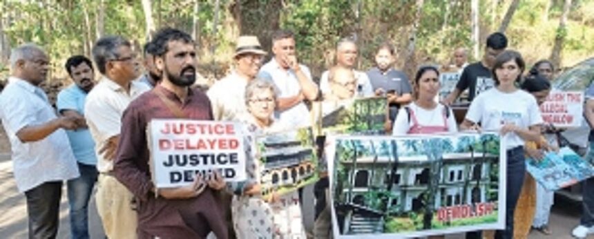 Activists, historians want illegal structure at Old Goa heritage site razed to dust